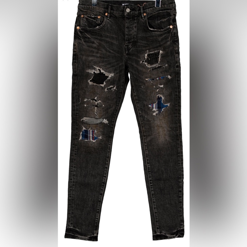 PURPLE BRAND JEANS-Black Wash Size 32